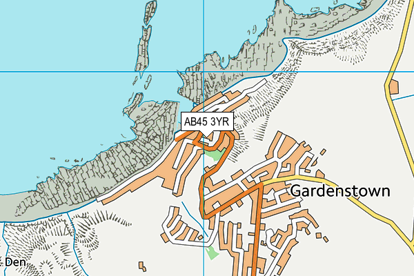 AB45 3YR map - OS VectorMap District (Ordnance Survey)