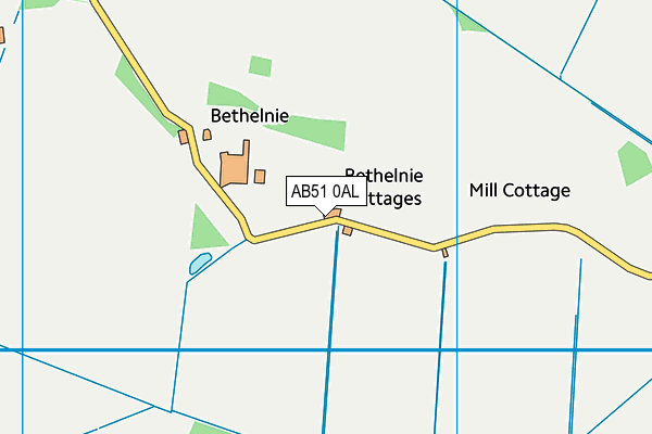 AB51 0AL map - OS VectorMap District (Ordnance Survey)