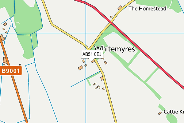 AB51 0EJ map - OS VectorMap District (Ordnance Survey)
