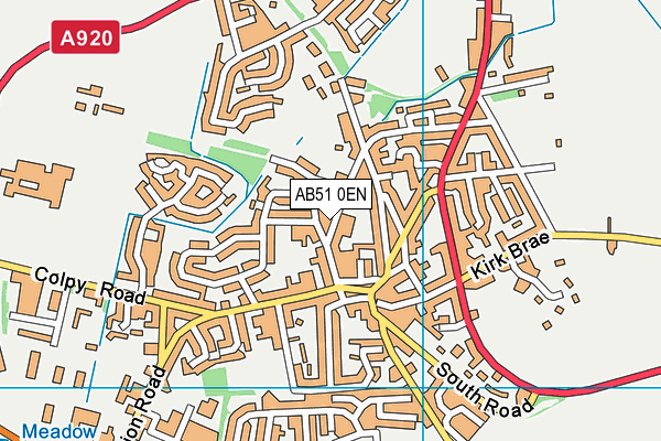 AB51 0EN map - OS VectorMap District (Ordnance Survey)