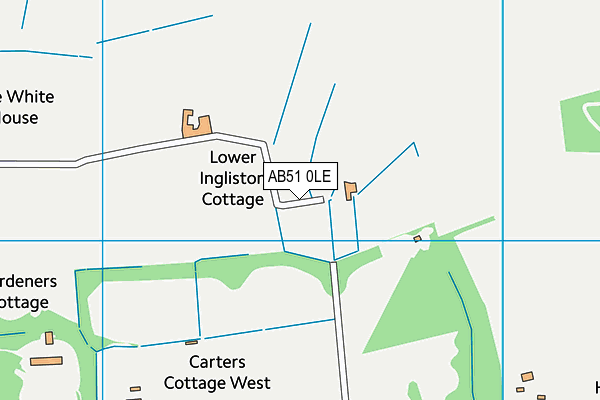 AB51 0LE map - OS VectorMap District (Ordnance Survey)