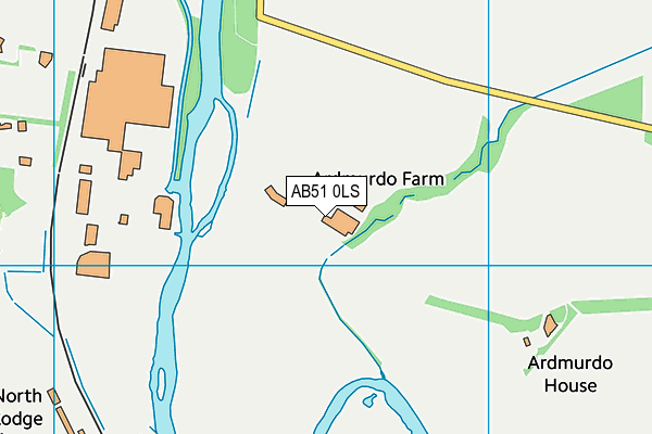 AB51 0LS map - OS VectorMap District (Ordnance Survey)