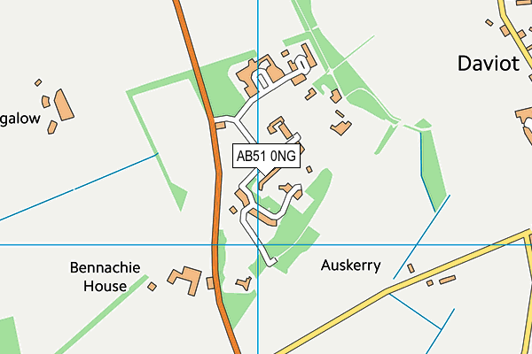 AB51 0NG map - OS VectorMap District (Ordnance Survey)