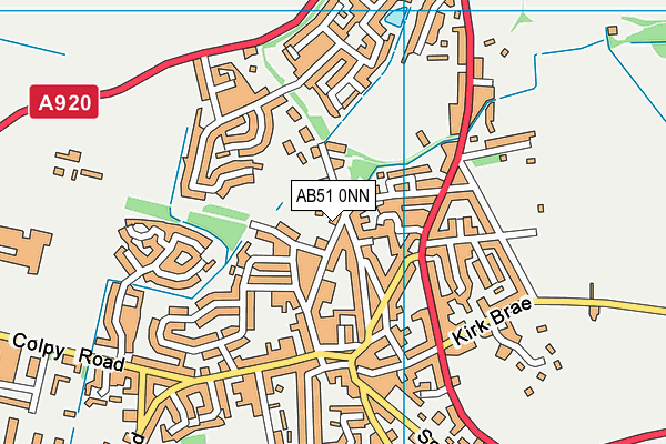 AB51 0NN map - OS VectorMap District (Ordnance Survey)