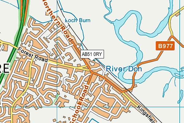 AB51 0RY map - OS VectorMap District (Ordnance Survey)