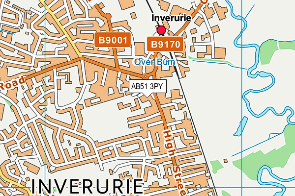 AB51 3PY map - OS VectorMap District (Ordnance Survey)