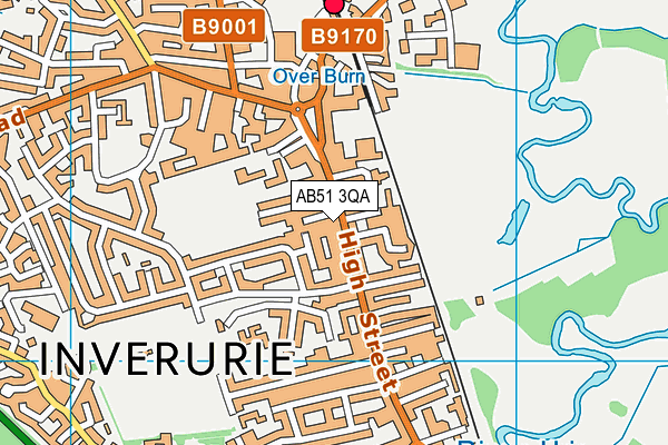 AB51 3QA map - OS VectorMap District (Ordnance Survey)