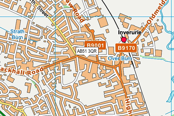 AB51 3QR map - OS VectorMap District (Ordnance Survey)