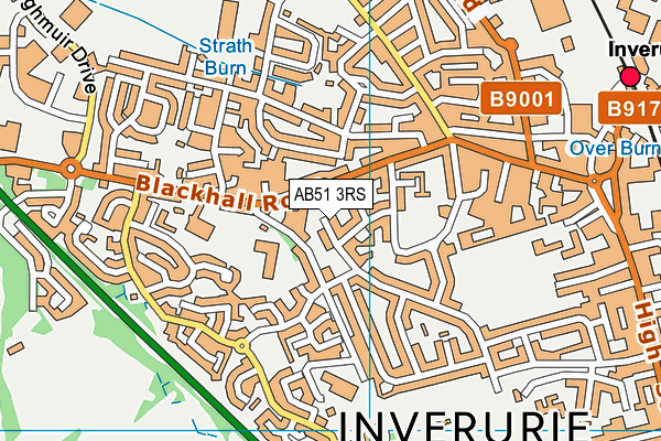AB51 3RS map - OS VectorMap District (Ordnance Survey)