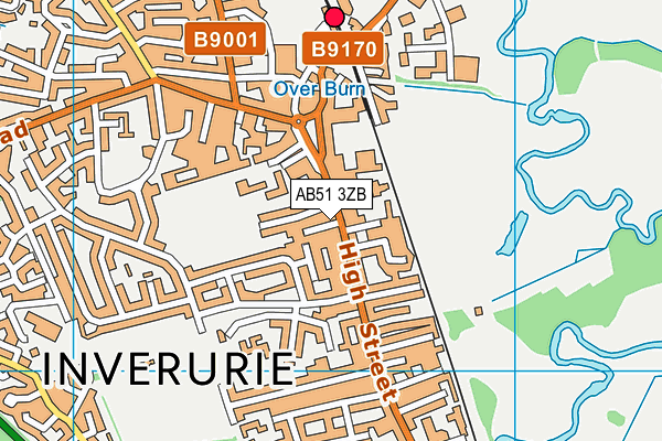 AB51 3ZB map - OS VectorMap District (Ordnance Survey)