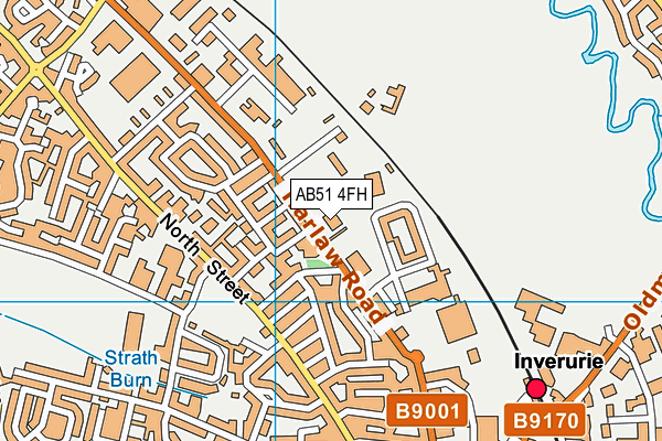 AB51 4FH map - OS VectorMap District (Ordnance Survey)