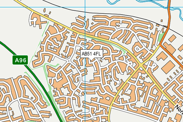 AB51 4FL map - OS VectorMap District (Ordnance Survey)