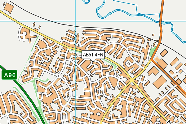 AB51 4FN map - OS VectorMap District (Ordnance Survey)