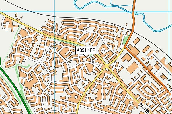 AB51 4FP map - OS VectorMap District (Ordnance Survey)