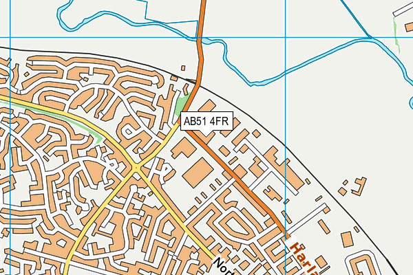 AB51 4FR map - OS VectorMap District (Ordnance Survey)
