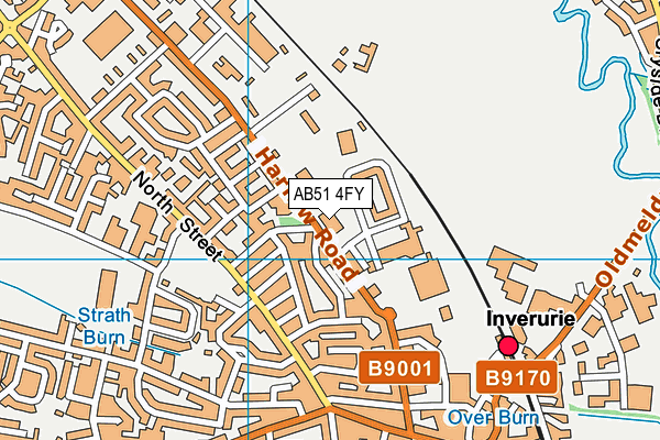 AB51 4FY map - OS VectorMap District (Ordnance Survey)
