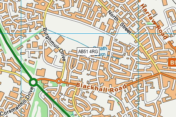 AB51 4RG map - OS VectorMap District (Ordnance Survey)