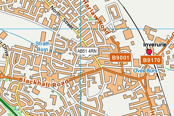 AB51 4RN map - OS VectorMap District (Ordnance Survey)