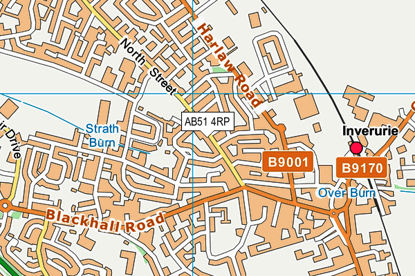 AB51 4RP map - OS VectorMap District (Ordnance Survey)