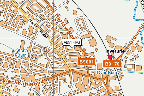 AB51 4RQ map - OS VectorMap District (Ordnance Survey)