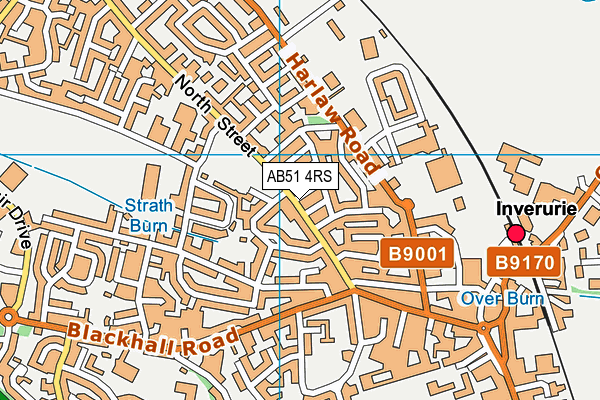 AB51 4RS map - OS VectorMap District (Ordnance Survey)