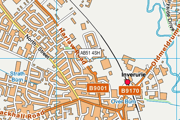 AB51 4SH map - OS VectorMap District (Ordnance Survey)