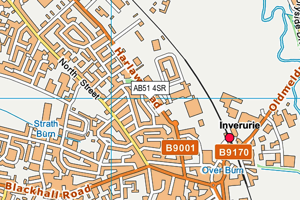 AB51 4SR map - OS VectorMap District (Ordnance Survey)