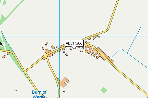 AB51 5AA map - OS VectorMap District (Ordnance Survey)