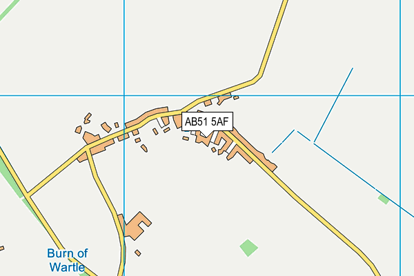 AB51 5AF map - OS VectorMap District (Ordnance Survey)