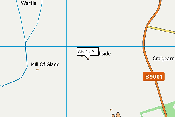 AB51 5AT map - OS VectorMap District (Ordnance Survey)