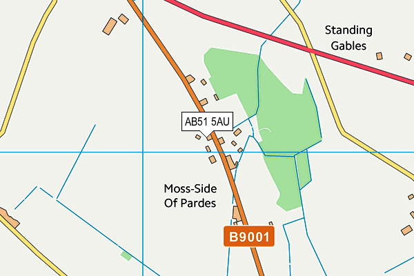 AB51 5AU map - OS VectorMap District (Ordnance Survey)