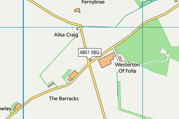 AB51 5BQ map - OS VectorMap District (Ordnance Survey)