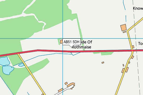 AB51 5DH map - OS VectorMap District (Ordnance Survey)