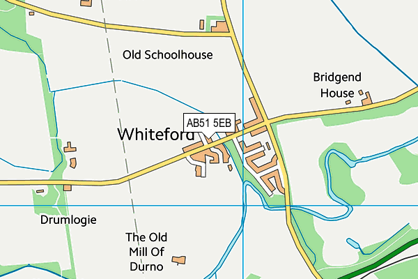 AB51 5EB map - OS VectorMap District (Ordnance Survey)