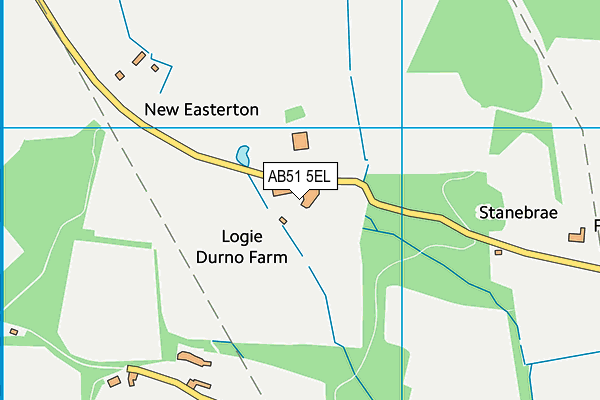 AB51 5EL map - OS VectorMap District (Ordnance Survey)