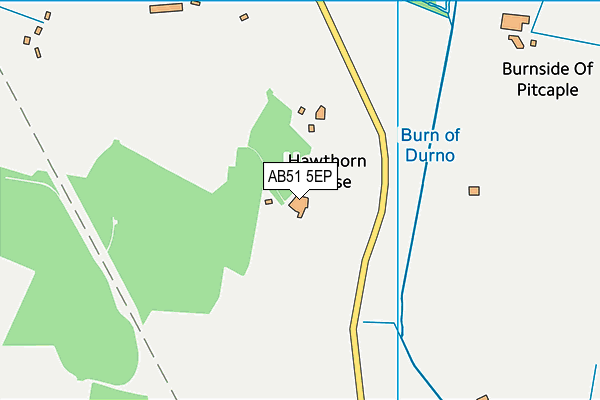 AB51 5EP map - OS VectorMap District (Ordnance Survey)