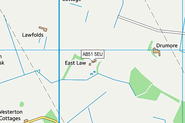 AB51 5EU map - OS VectorMap District (Ordnance Survey)