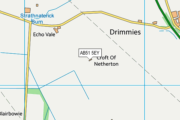 AB51 5EY map - OS VectorMap District (Ordnance Survey)