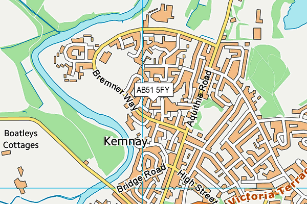 AB51 5FY map - OS VectorMap District (Ordnance Survey)