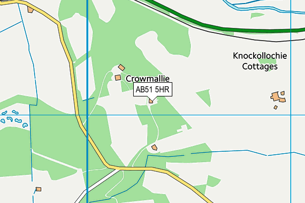 AB51 5HR map - OS VectorMap District (Ordnance Survey)