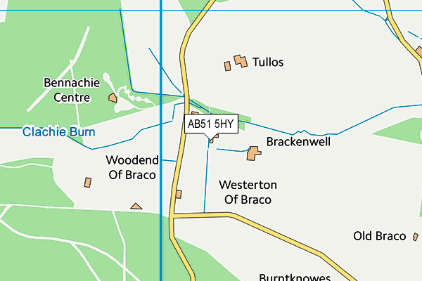AB51 5HY map - OS VectorMap District (Ordnance Survey)