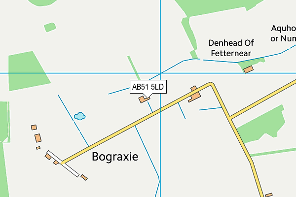 AB51 5LD map - OS VectorMap District (Ordnance Survey)