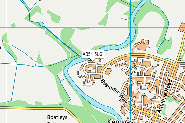 AB51 5LG map - OS VectorMap District (Ordnance Survey)