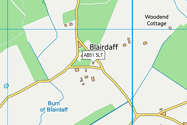 AB51 5LT map - OS VectorMap District (Ordnance Survey)