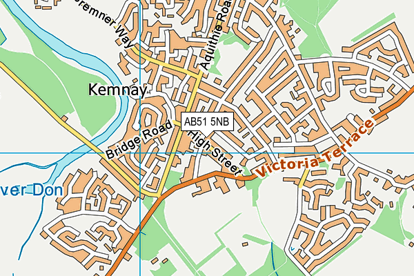 AB51 5NB map - OS VectorMap District (Ordnance Survey)