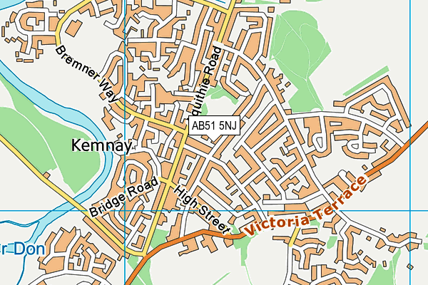 AB51 5NJ map - OS VectorMap District (Ordnance Survey)
