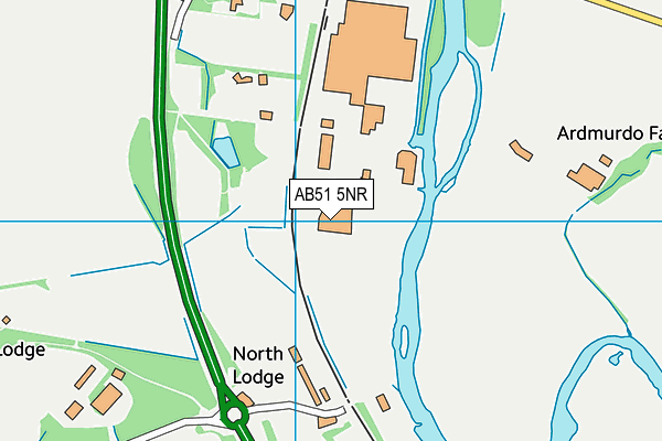 AB51 5NR map - OS VectorMap District (Ordnance Survey)