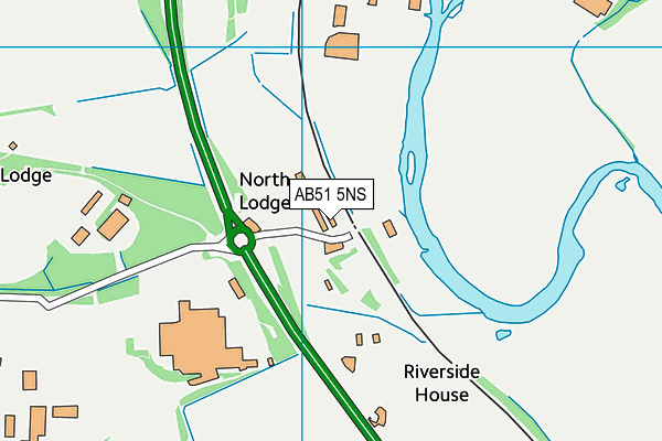 AB51 5NS map - OS VectorMap District (Ordnance Survey)