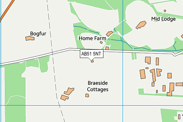 AB51 5NT map - OS VectorMap District (Ordnance Survey)