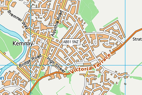 AB51 5NZ map - OS VectorMap District (Ordnance Survey)
